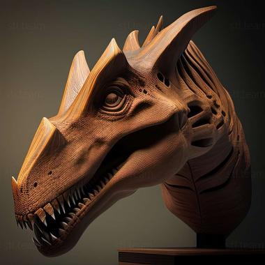3D модель Брахилофозавр (STL)